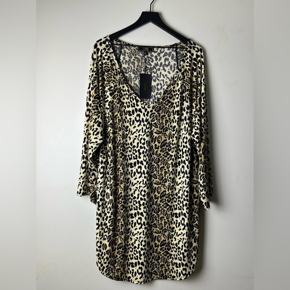 L & B Lucky and Blessed Women’s Plus Leopard Print Shirt Size 3X - Picture 3 of 11